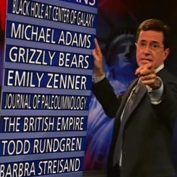 Stephen Colbert brings out the big board to put Emily Zenner on notice!